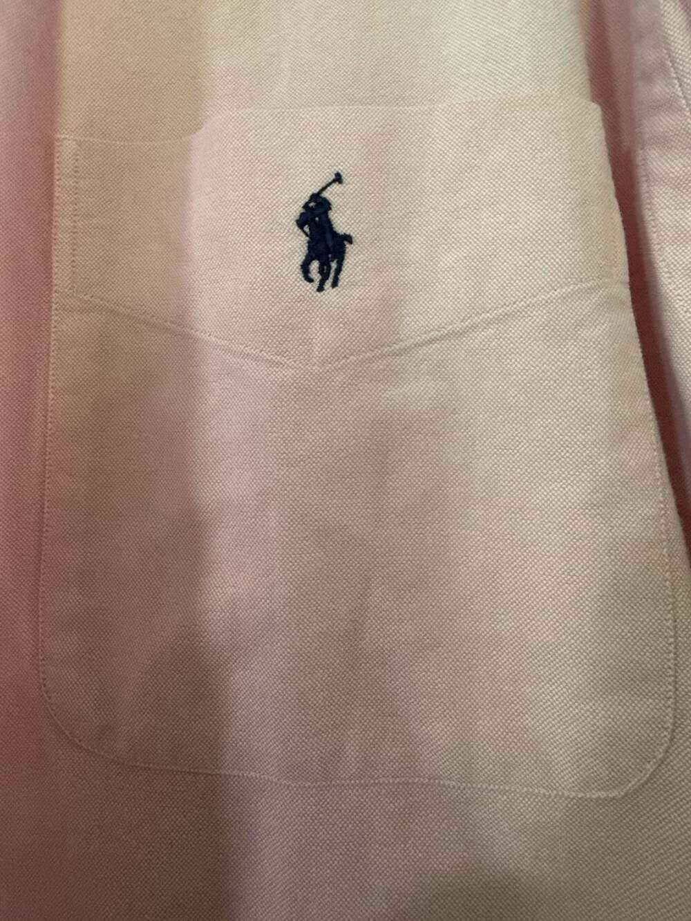 Ralph Lauren Big Shirt Size M Pink Button Down Oxford Long Sleeve